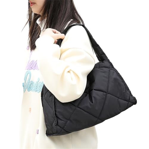 SAKEIOU Gesteppte Handtasche, leichte und einfach zu tragende Puffertasche, Umhängetasche für den täglichen Gebrauch beim Einkaufen und Verabredungen von SAKEIOU