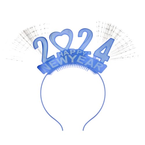 SAKEIOU LED-Neujahrs-Kopfschmuck, Kranz-Stirnband, leuchtender Kopfschmuck für Mädchen und Frauen, Hochzeit, Festival, Urlaub, Weihnachten, Neujahr von SAKEIOU