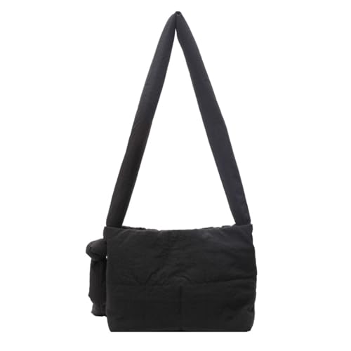 SAKEIOU Puffer Bag Umhängetasche Einfarbig Gesteppte Umhängetasche Modische Umhängetasche Vielseitige quadratische Tasche für Mädchen Frauen von SAKEIOU