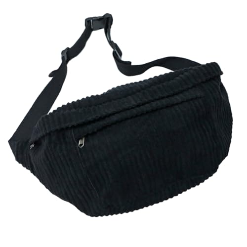 SAKEIOU Stilvolle Brusttasche aus Cord, weich und Umhängetaschen, verstellbarer Schultergurt, perfekt für den täglichen Gebrauch von SAKEIOU
