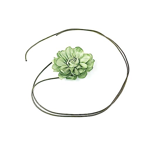 SAKEIOU Süße Rosen-Halskette, Blumenkragen-Halskette, Schlüsselbeinkette, Vintage-Halsband, Party-Schmuck für Frauen und Mädchen von SAKEIOU