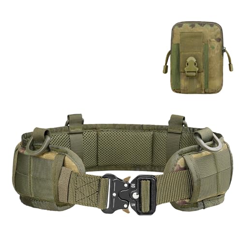 SAKEIOU Tactic Belt Taillentaschen-Set, kompakter Utility-Gürtel mit Hüfttasche, Jagdgürtel, Hüfttasche für Wandern, Camping, Angeln von SAKEIOU