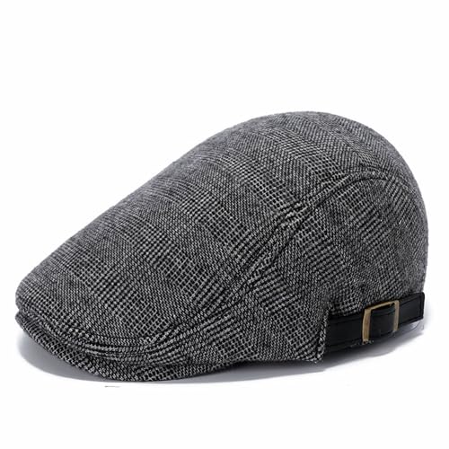 SAKTHIVEL Schiebermütze Herren Schirmmütze Baskenmütze Barett Cap, Newsboy Driving Cabbie Flatcap Herbst Winter von SAKTHIVEL