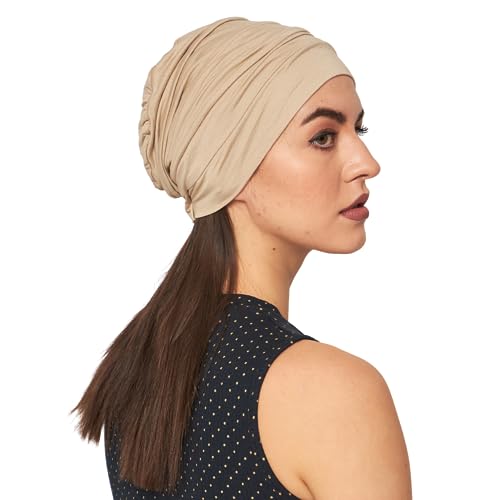 SAKUCHI Damen Chemo Bambus Slouchy Snood Beanie Turban Kopfbedeckung Hut für Krebspatienten Haarausfall… von SAKUCHI