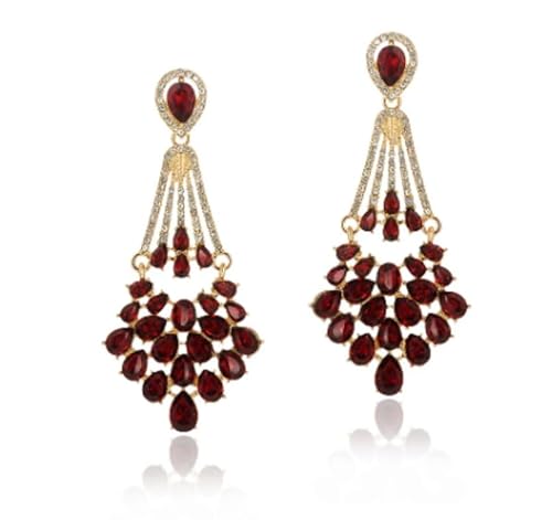 SAKURRDD Brautjungfer Hochzeitskleid Lange Tropfen Anhänger Grün Smaragd Kronleuchter Ohrringe for Frauen/76 SAKURRDD Brautjungfer Hochzeitskleid Lange Tropfen Anhänger Grün Smaragd Kronleuchter Ohrringe for Frauen/76 von SAKURRDD
