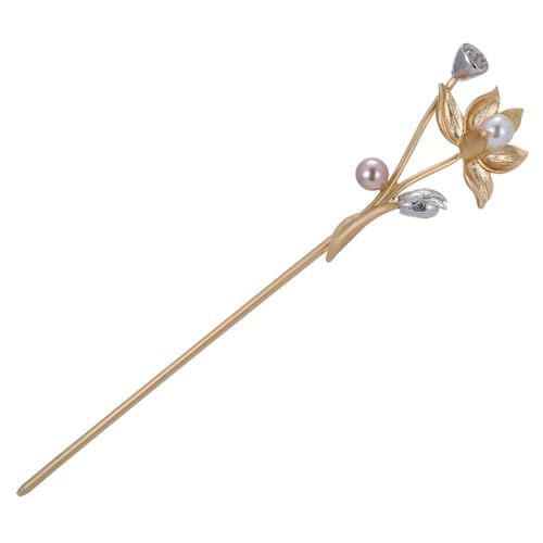 Vintage Lotus Blume Lange Haarnadel Stick Haar Pins Zubehör Frauen Bankett Haar von SALFEE