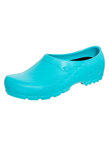 SALIHA® Gartenclogs Gartenclog Multi Clog geschlossen türkis türkis 40 von SALIHA