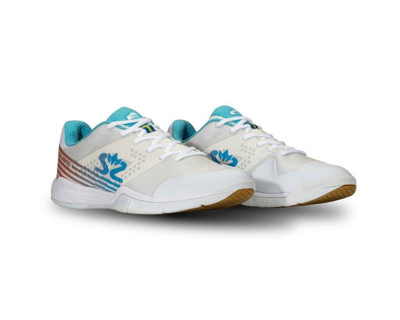 SALMING Hallen-Indoorschuhe Viper 5 weiss/blau Herren Badmintonschuh von SALMING