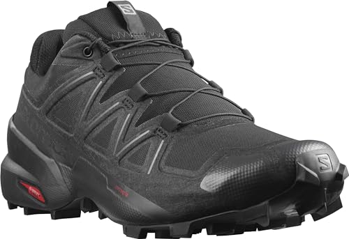 Salomon Speedcross 5 Herren Trail Running Schuhe, Grip, Stabilität, Passform, Black, 43 1/3 von Salomon