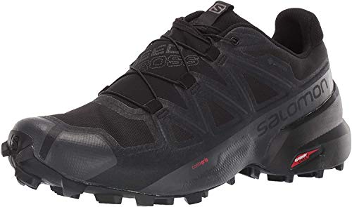 Salomon Speedcross 5 Herren Trail Running Schuhe, Grip, Stabilität, Passform, Black, 46 2/3 von Salomon