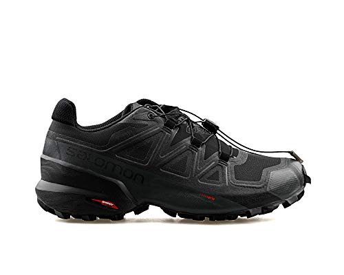 Salomon Speedcross 5 Gore-Tex Herren Trail Running Schuhe, Wetterschutz, Aggressiver Grip, Präzise Passform, Black, 42 2/3 von Salomon