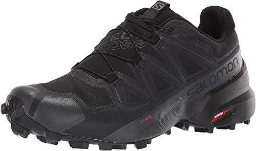 Salomon Speedcross 5 Gore-Tex Herren Trail Running Schuhe, Wetterschutz, Aggressiver Grip, Präzise Passform, Black, 46 2/3 von Salomon