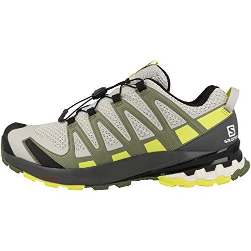 SALOMON Herren Xa Pro 3D V8 Traillaufschuh, Lunar Rock Nachtkerze, Olivine, 40 2/3 EU von Salomon
