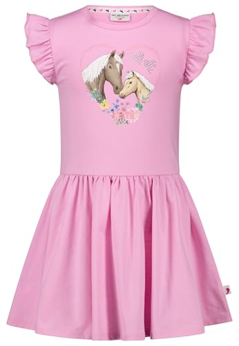 SALT AND PEPPER BY KIDS PARK Mädchen Kleid mit Pferde Glitterprint mit Strasssteinchen von SALT AND PEPPER