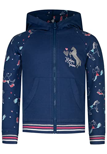 SALT AND PEPPER BY KIDS PARK Mädchen Sweatjacke Spring Bloom ink blue 104/110 von SALT AND PEPPER BY KIDS PARK