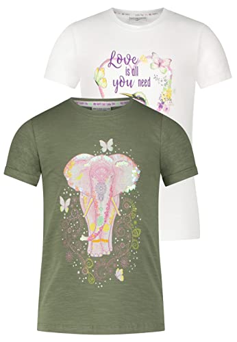 SALT AND PEPPER BY KIDS PARK Mädchen T-Shirt Set 2-teileig Bird Elefant multi 2 116/122 von SALT AND PEPPER BY KIDS PARK