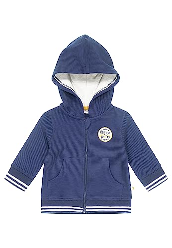 Baby Kapuzenjacke mit Badge aus Bio Baumwollmix von SALT AND PEPPER