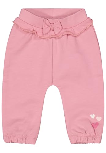 SALT AND PEPPER BY KIDS PARK Baby-Mädchen Sweatshirt Hose mit Herzchen Print Kleinkind-Ausstattung, Pale pink, 74 cm von SALT AND PEPPER