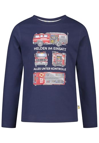 SALT AND PEPPER BY KIDS PARK Boys Longsleeve Print Fire Vehicle von SALT AND PEPPER