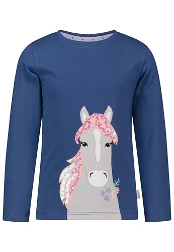 SALT AND PEPPER BY KIDS PARK Girls Longsleeve EMB appl. Horse Head von SALT AND PEPPER