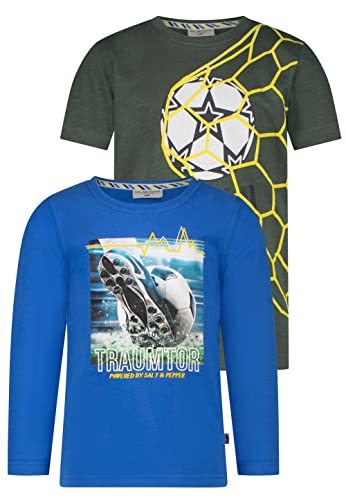SALT AND PEPPER BY KIDS PARK Jungen Shirts im 2er Set Traumtor Multi 116/122 von SALT AND PEPPER