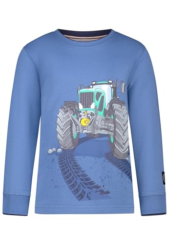 SALT AND PEPPER BY KIDS PARK Jungen Sweatshirt mit Traktor Print T-Shirt, Jeans Blue, 128-134 von SALT AND PEPPER