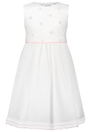SALT AND PEPPER BY KIDS PARK Mädchen Girls Festive Dress Flowers Kinderkleid, Off-White, 128 von SALT AND PEPPER