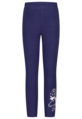 SALT AND PEPPER BY KIDS PARK Mädchen Girls Sweat Unicorn Leggings, True Navy, 140 von SALT AND PEPPER