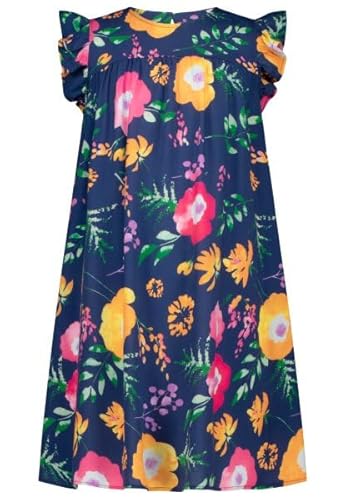 SALT AND PEPPER BY KIDS PARK Mädchen Kleid aus Viskose mit floralem All Over Print von SALT AND PEPPER