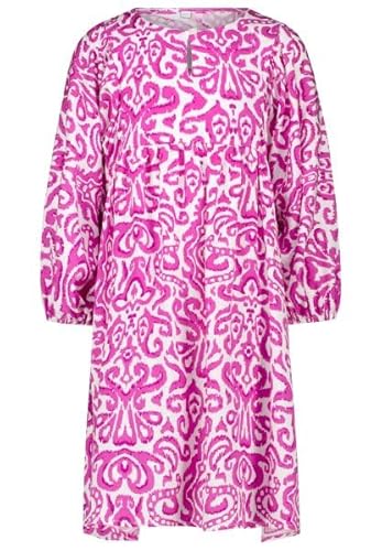 SALT AND PEPPER BY KIDS PARK Mädchen Kleid aus Viskose mit pinkem All Over Print von SALT AND PEPPER