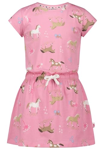SALT AND PEPPER BY KIDS PARK Mädchen Kleid mit Pferde AOP aus S.Jersey von SALT AND PEPPER