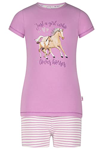 SALT AND PEPPER BY KIDS PARK Mädchen Pyjama im 2er Set Fabulous Crocus 116/122 von SALT AND PEPPER