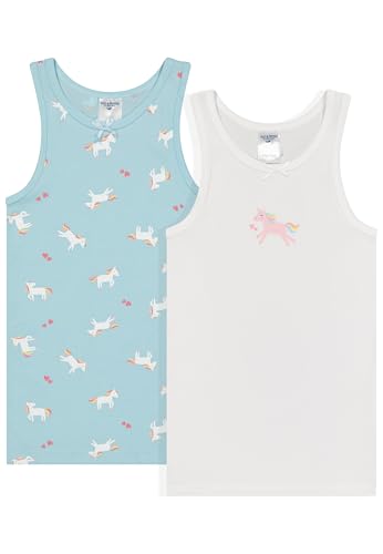 SALT AND PEPPER BY KIDS PARK Mädchen Singlet 2er Set mit Einhorn Motiv Unterwäsche, Multi, 140/146 Pack SALT AND PEPPER BY KIDS PARK Mädchen Singlet 2er Set mit Einhorn Motiv Unterwäsche, Multi, 140/146 Pack von SALT AND PEPPER