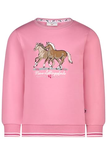 SALT AND PEPPER BY KIDS PARK Mädchen Sweatshirt mit Pferde Stickerei-Applikation T-Shirt, Cashmere Rose, 116/122 cm von SALT AND PEPPER