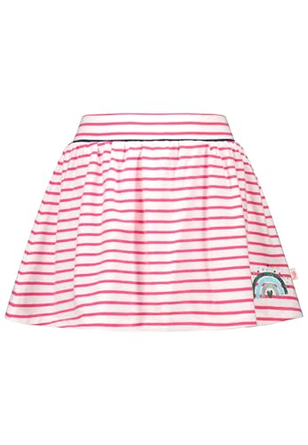 SALT AND PEPPER BY KIDS PARK Mädchen gestreifter Skort mit Regenbogen Glitzerprint Rock, Magenta, 110 von SALT AND PEPPER