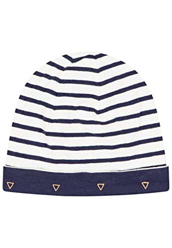 SALT AND PEPPER Baby - Jungen Baby Zum Wenden aus Bio Baumwolle Beanie M tze, Navy, 39 EU von SALT AND PEPPER