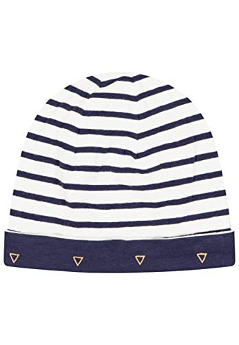 SALT AND PEPPER Baby - Jungen Baby Zum Wenden aus Bio Baumwolle Beanie M TZE, Navy, 39 EU von SALT AND PEPPER