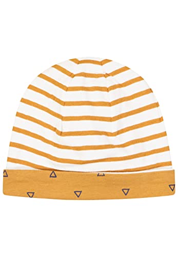 SALT AND PEPPER Baby - Jungen Baby Zum Wenden aus Bio Baumwolle Beanie M tze, caramel, 43 EU von SALT AND PEPPER