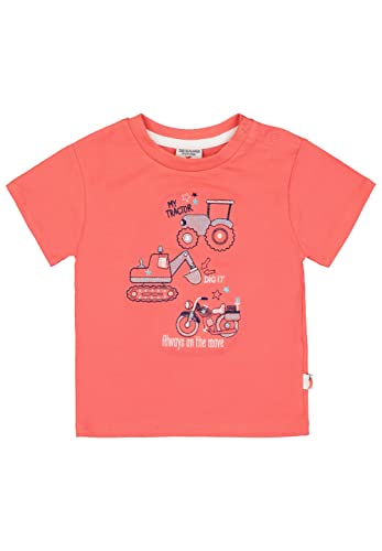 SALT AND PEPPER Baby-Jungen Fahrzeug Applikation aus OC T-Shirt, Papaya, 62 von SALT AND PEPPER