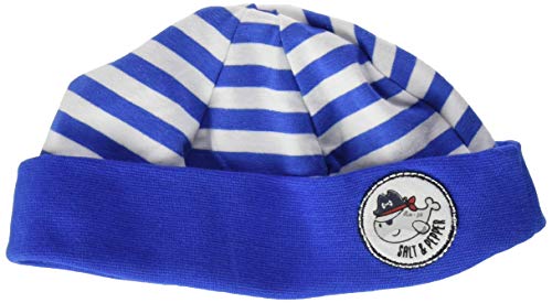 SALT AND PEPPER Baby-Jungen Hat Ahoy Stripes Beanie-Mütze, Cobalt Blue, 47cm von SALT AND PEPPER