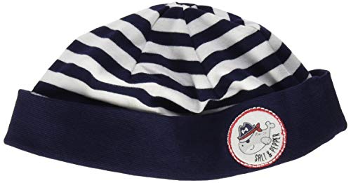 SALT AND PEPPER Baby-Jungen Hat Ahoy Stripes Beanie-Mütze, Navy, 43cm von SALT AND PEPPER