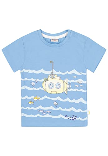 SALT AND PEPPER Baby-Jungen U-Boot Druck aus Organic Cotton T-Shirt, Fresh Blue, 62 von SALT AND PEPPER