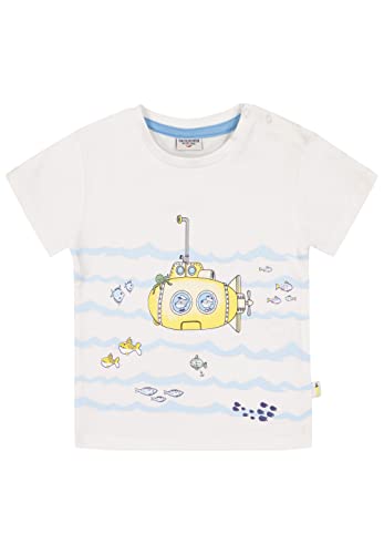 SALT AND PEPPER Baby-Jungen U-Boot Druck aus Organic Cotton T-Shirt, White, 56 von SALT AND PEPPER