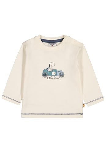 SALT AND PEPPER Baby Langarmshirt Auto Racer Dino Print aus Organic Cotton von SALT AND PEPPER