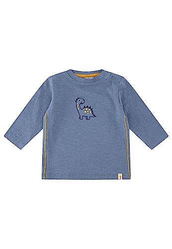 SALT AND PEPPER Baby Langarmshirt mit Dino Stickerei aus Bio Baumwollmix von SALT AND PEPPER