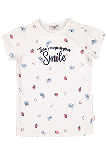 SALT AND PEPPER Baby-Mädchen Allover Print und Applikation OC T-Shirt, White, 74 von SALT AND PEPPER