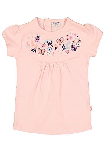 SALT AND PEPPER Baby-Mädchen Weites Blumen Applikation aus OC T-Shirt, Sugar Rose, 56 von SALT AND PEPPER