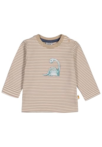 SALT AND PEPPER Baby Ringel Langarmshirt mit Dino Print aus Organic Cotton von SALT AND PEPPER