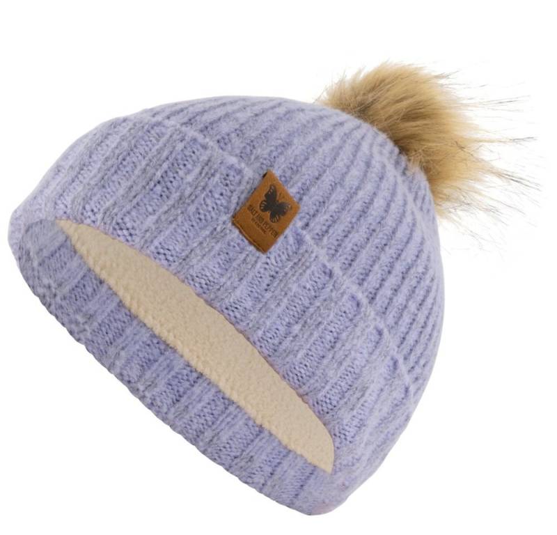 SALT AND PEPPER Bommelmütze Salt & Pepper Mädchen Bommel Strickmütze reflektierend zwei Farben von SALT AND PEPPER