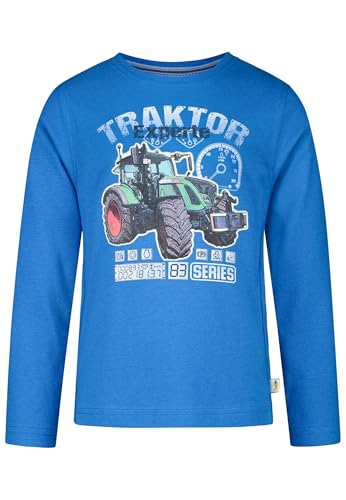 SALT AND PEPPER Jungen Boys Print+Glowing Traktor Baby- Und Kleinkind T-Shirt-Satz, Galaxy Blue, 104-110 EU von SALT AND PEPPER